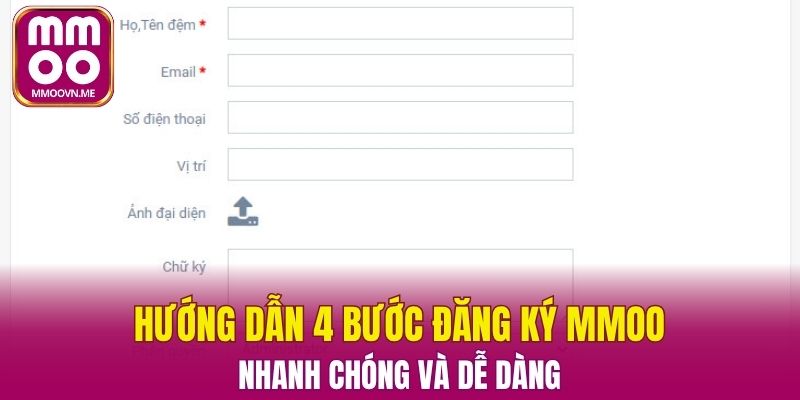Các bước hội viên cần thực hiện để đăng ký MMOO