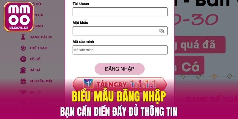 Bạn cần điền đầy đủ thông tin đăng nhập